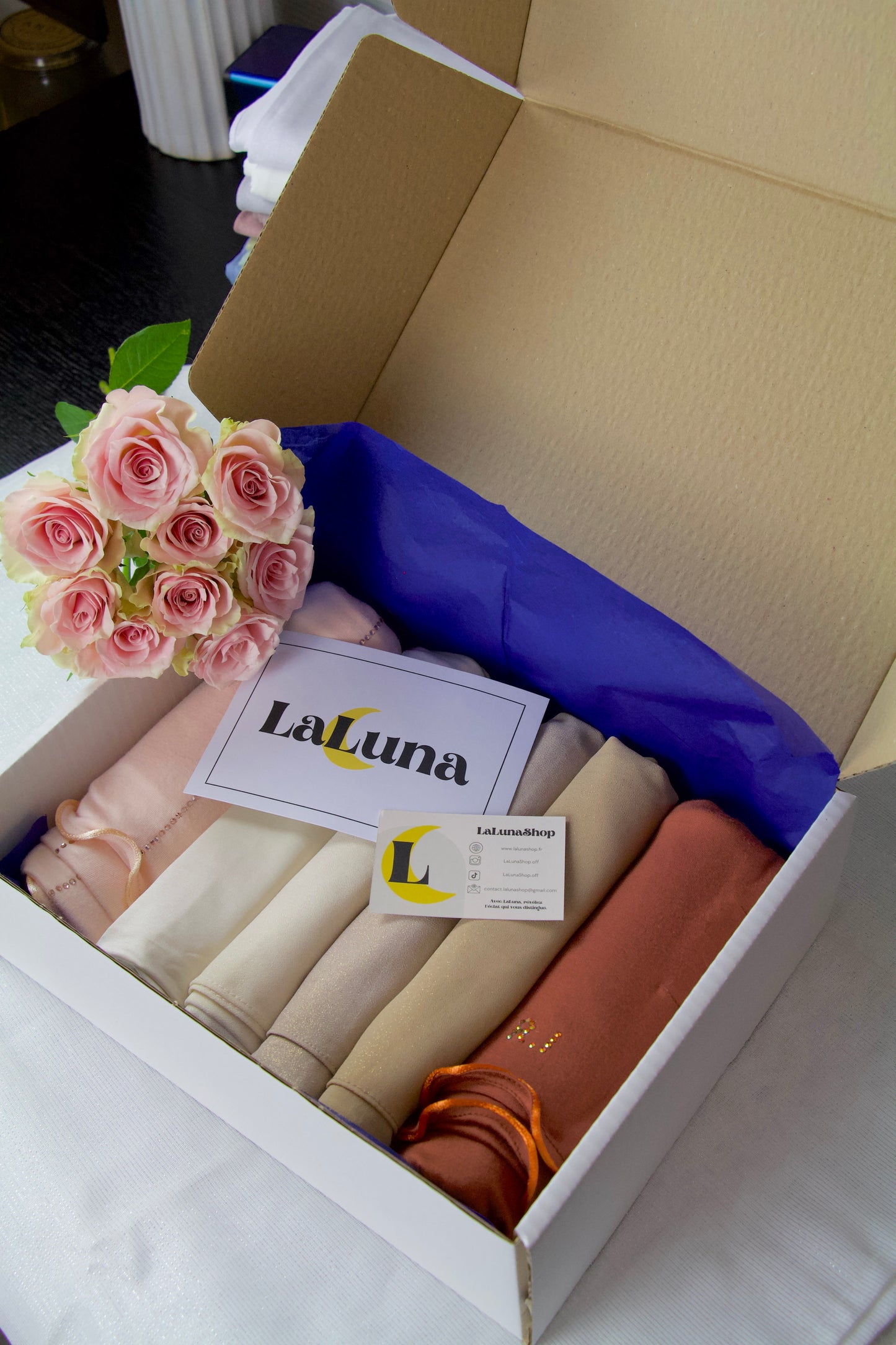 Ensemble 3 Hijabs – Une Personnalisation Offerte